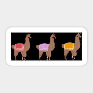 Fun llama pattern Sticker